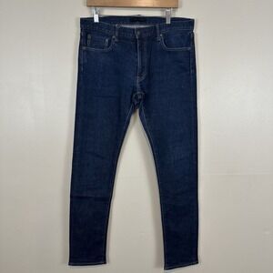 Uniqlo Dark Blue Slim Selvedge Jeans Mens 34x34(33) EUC